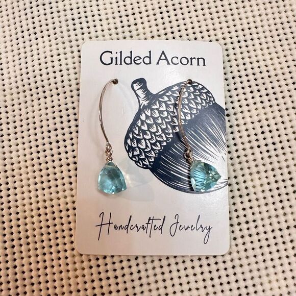 Lot of 2 Dangling Earrings New Multicolored Boho Art Glass‎ - Picture 3 of 7